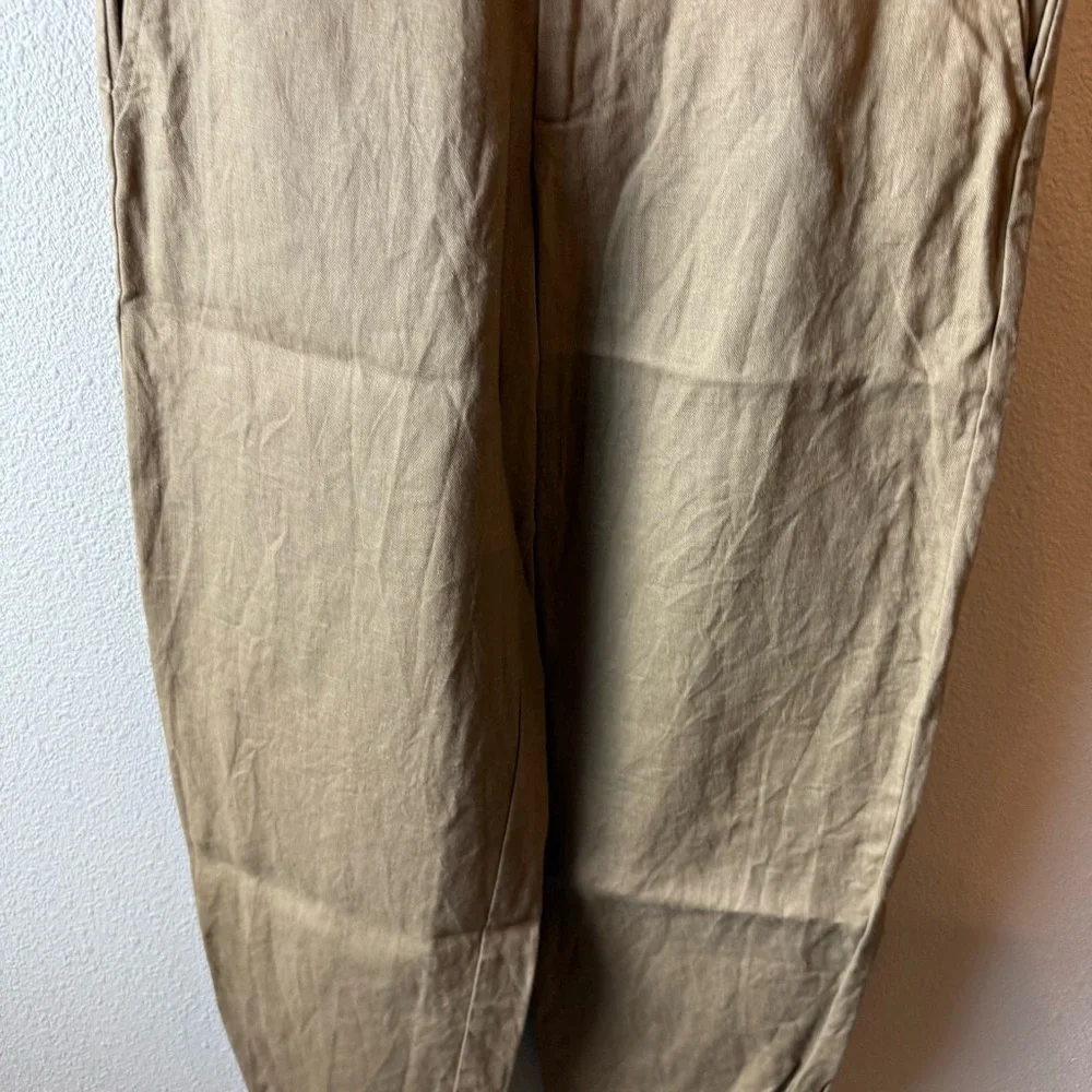 Reformation Fallon Pants Khaki High Rise Tapered Business Casual Boho Women’s 0